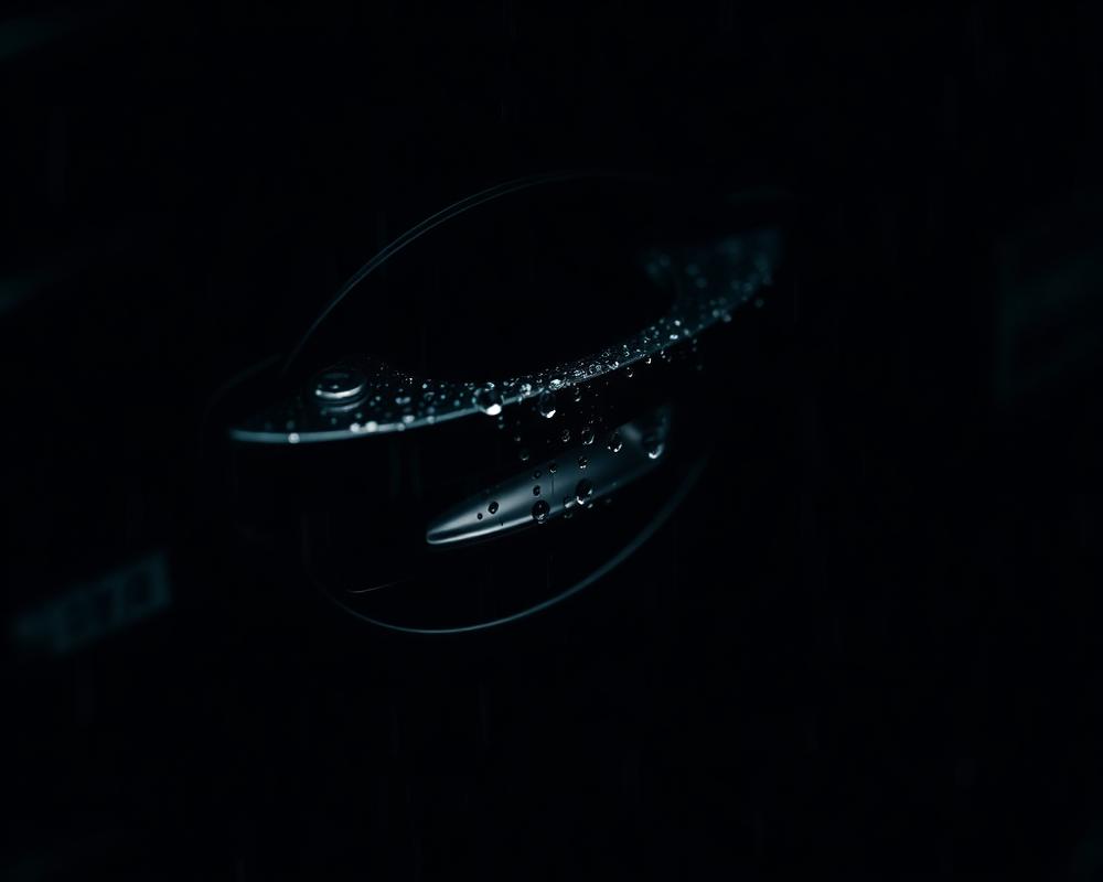 Dark vehicle exterior detail